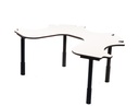 Table ergonomique 3 + 1 places