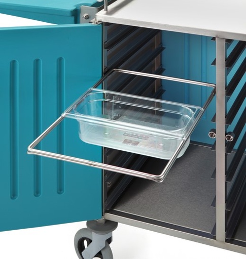 [03.06.0075] Tiroir inox pour 3 bacs GN 1/3